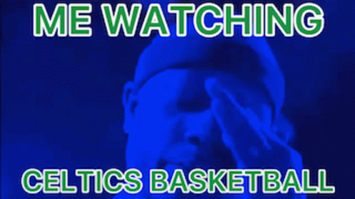 Me Watching Celtics Basketball GIF
