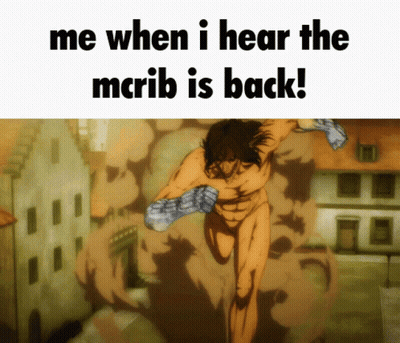 Me When I Hear The McRib Is Back Man In Boxing Gloves GIF