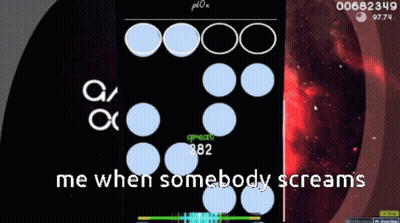 Me When Somebody Screams Video Game Screenshot GIF