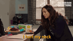 Meaghan Rath Hurting My Back My Neck GIF