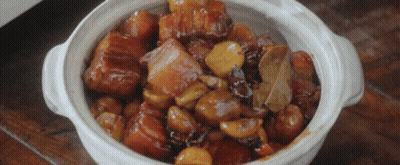 Meat And Vegetable Stew In White Bowl GIF