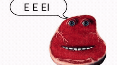 Meat With Speech Bubble Eeei GIF