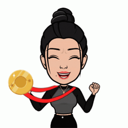 Medal Reaction Of Girl Congratulations On Your Promotion GIF