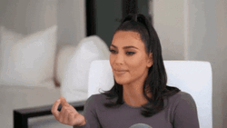 Media Personality Kim Kardashian Eye Rolling Reaction GIF