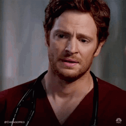 Medical Drama Chicago Med Nick Gehlfuss As Dr.  Will Halstead Shaking My Head GIF