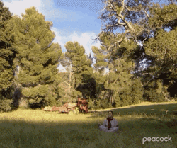 Meditation Dwight Schrute In The Garden GIF