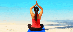 Meditation In The Beach GIF