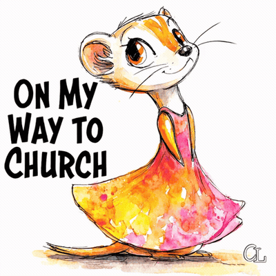 Meerkat In Pink Dress Saying On My Way To Chun GIF