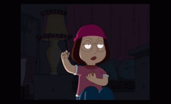 Meg Griffin Turning Lamp On GIF