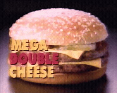 Mega Double Cheese Hamburger GIF