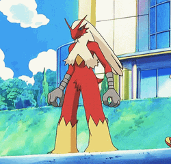 Mega Evolution Blaziken Gets A Hug GIF