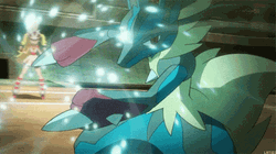 Mega Evolution Lucario Power GIF