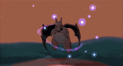 Mega Evolution Pokemon Smashes Stone GIF