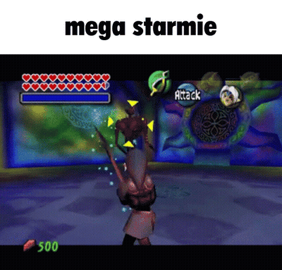 Mega Starmie Video Game GIF