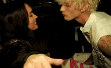 Megan Fox Kissing Machine Gun Kelly GIF