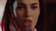 Megan Fox Sticking Her Tongue Out GIF