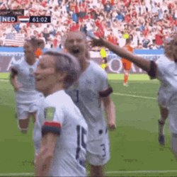 Megan Rapinoe Usa Soccer Team Celebrating  GIF