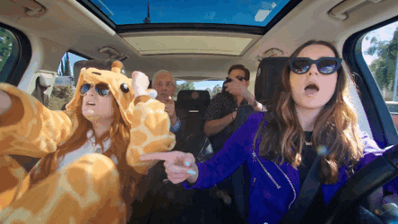 Meghan Trainor Same Girl Vibes Inside Car GIF