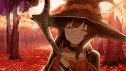 Megumin Charmingly Smiling GIF