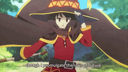 Megumin Enchanting Powerful Magic Explosion GIF
