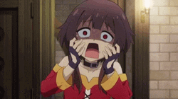 Megumin Moving Shocked GIF