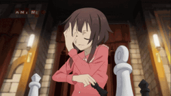 Megumin Playing Chess GIF