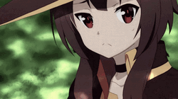 Megumin Seriously Speaking GIF