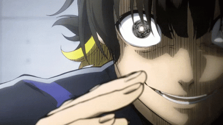Meguru Bachira Angry Creepy Smile GIF