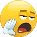 Meh Smiley Says Blah Blah Blah GIF