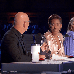 Mel B Banging Head On Desk GIF