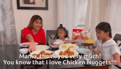 Melai Cantiveros Chicken Nugget Family Dinner Meme GIF