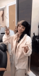 Melanie Martinez Throwing Wig GIF
