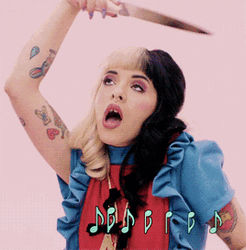 Melanie Martinez With Knife GIF