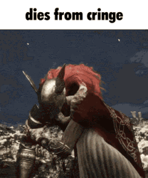 Melina Elden Ring Dies From Cringe Meme GIF
