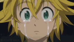 Meliodas Smile Crying GIF