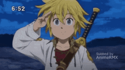 Meliodas Yo Salute GIF