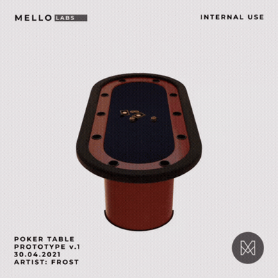 Mello Labs Poker Table Prototype V.1 Artist Frost 30.04.2021 GIF