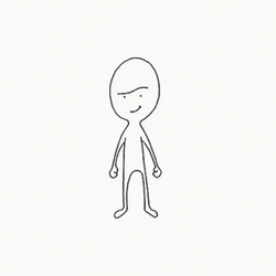 Melted Animated Man Transforming Back GIF