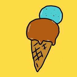 Melting Ice Cream In Cone GIF