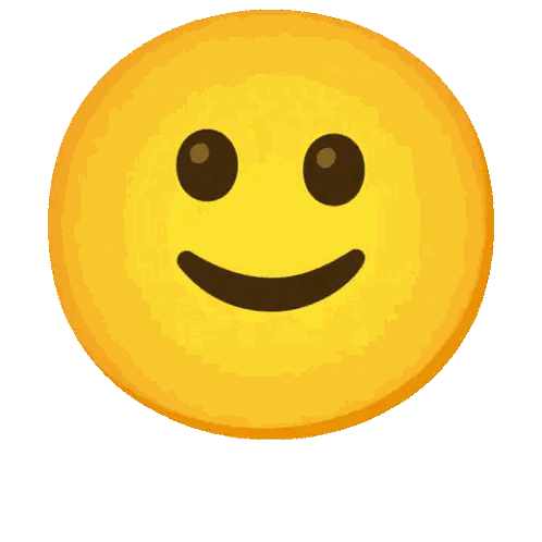 Melting Smiley Face With Brown Eye Sticker