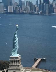Melting Statue Of Liberty GIF