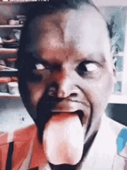 Meme Faces Man His Mouth And Tongue GIF