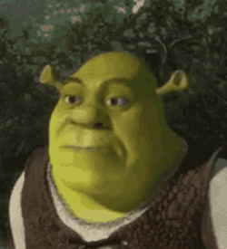 Meme Faces Shrek Looking Skeptical GIF