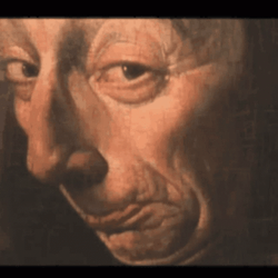 Meme Faces Skeptical Look Zoomed In GIF