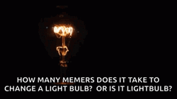 Meme Light Bulb Flourescent Lamp GIF