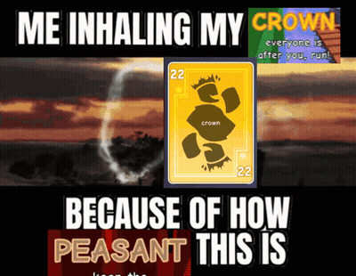 Meme Me Inhaling My Crown Because Of How Pleasant This Is GIF
