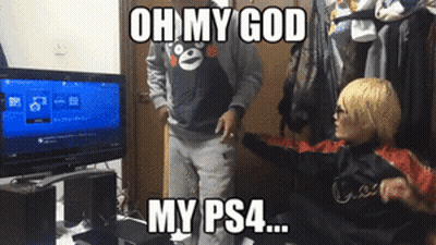 Meme Oh My God My PS4 Displayed GIF