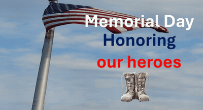Memorial Day Flag And Boots GIF