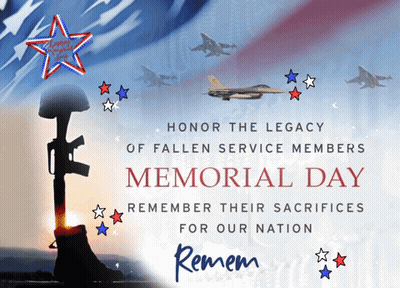Memorial Day Remember Fallen Service Members GIF