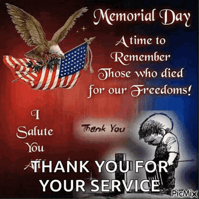 Memorial Day Remembering Those Who Died For Our Freedoms GIF
